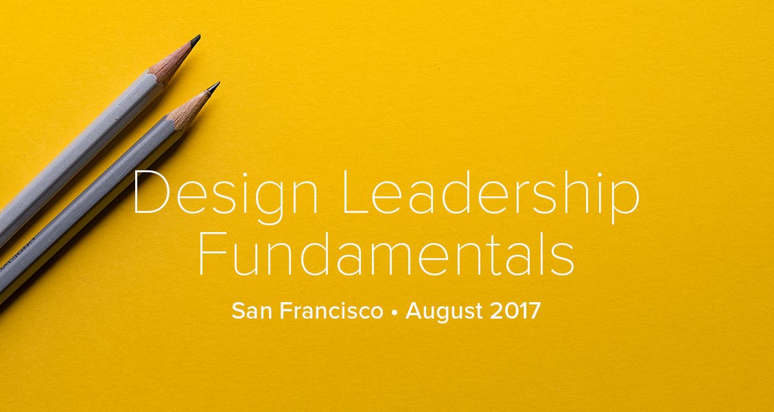 Design Leadership Workshop in SF media 1