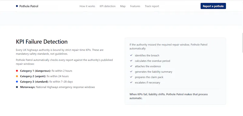 Pothole Patrol — UK Pothole Reporting. screenshot 4