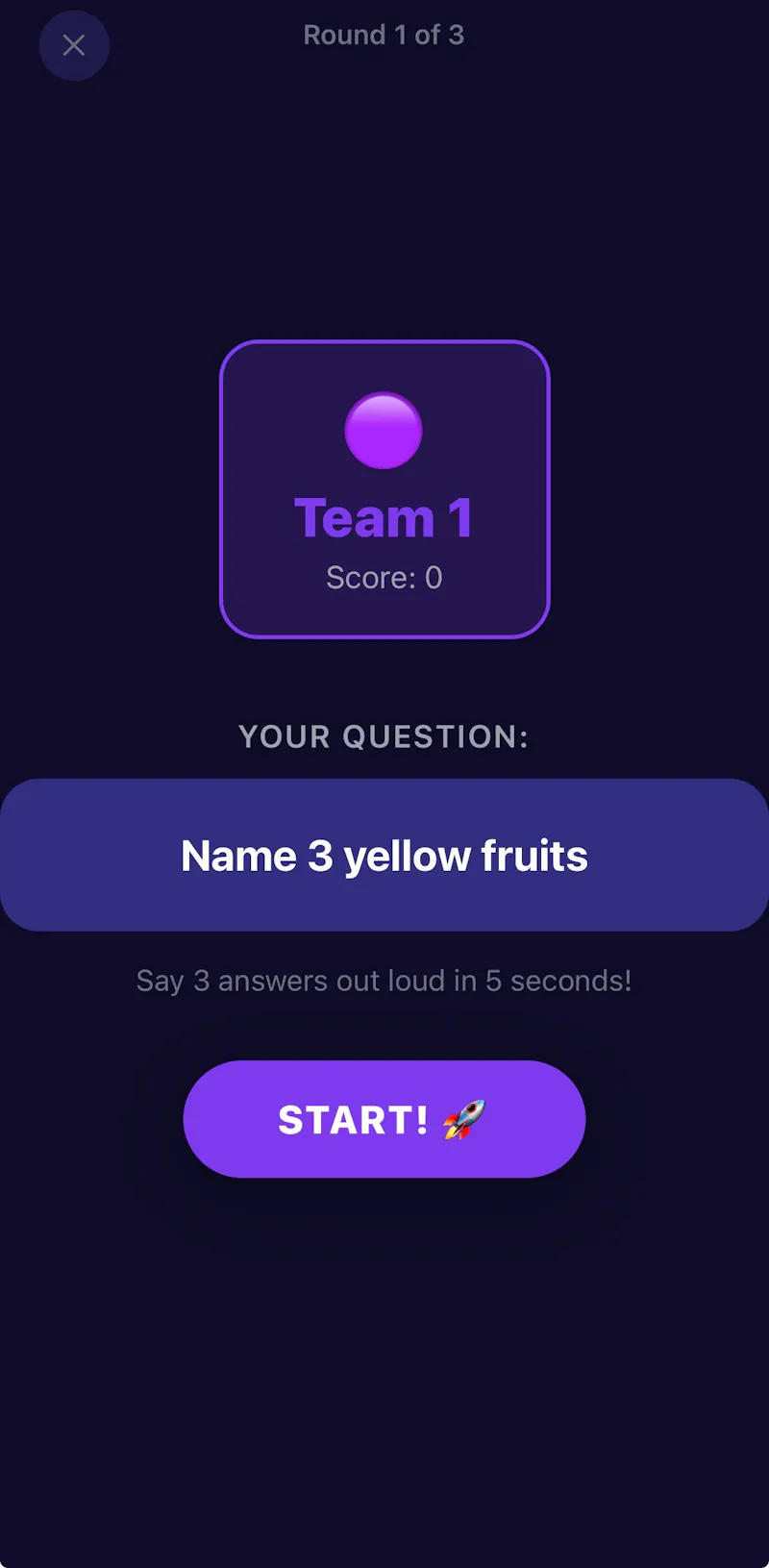 5 Seconds: Name 3 Things! screenshot 2