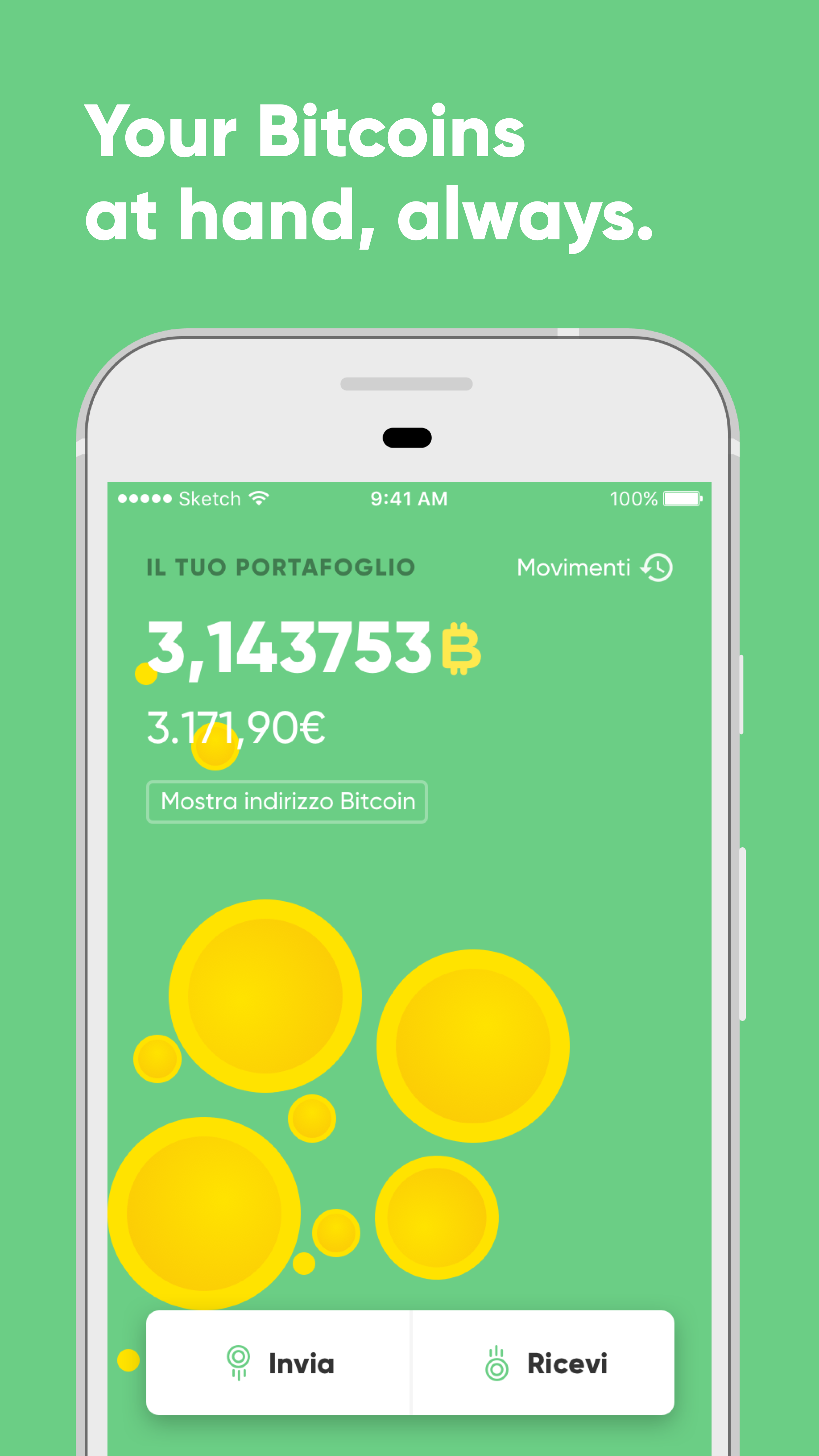 Conio Bitcoin Wallet gallery image