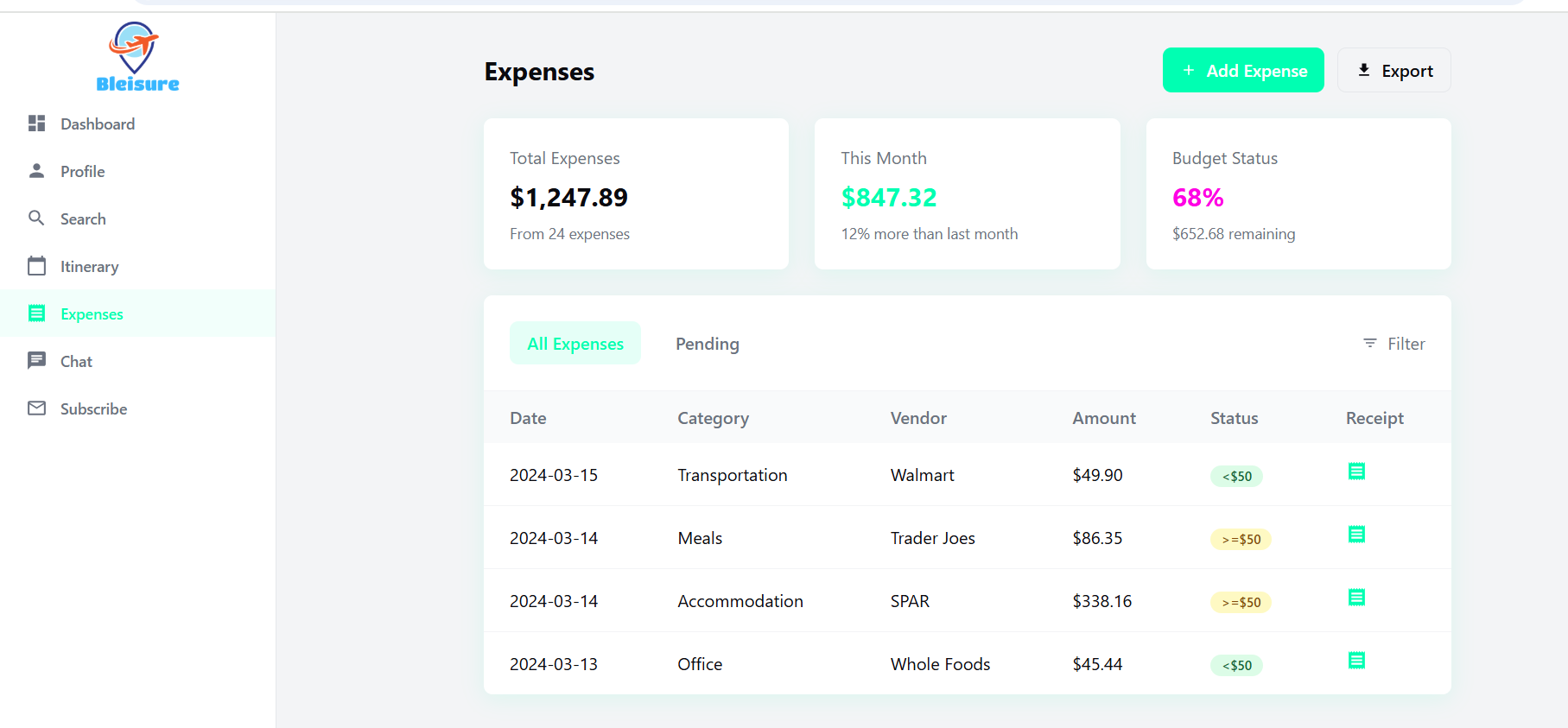 Bleisure.ai Business Traveler Assistant media 7