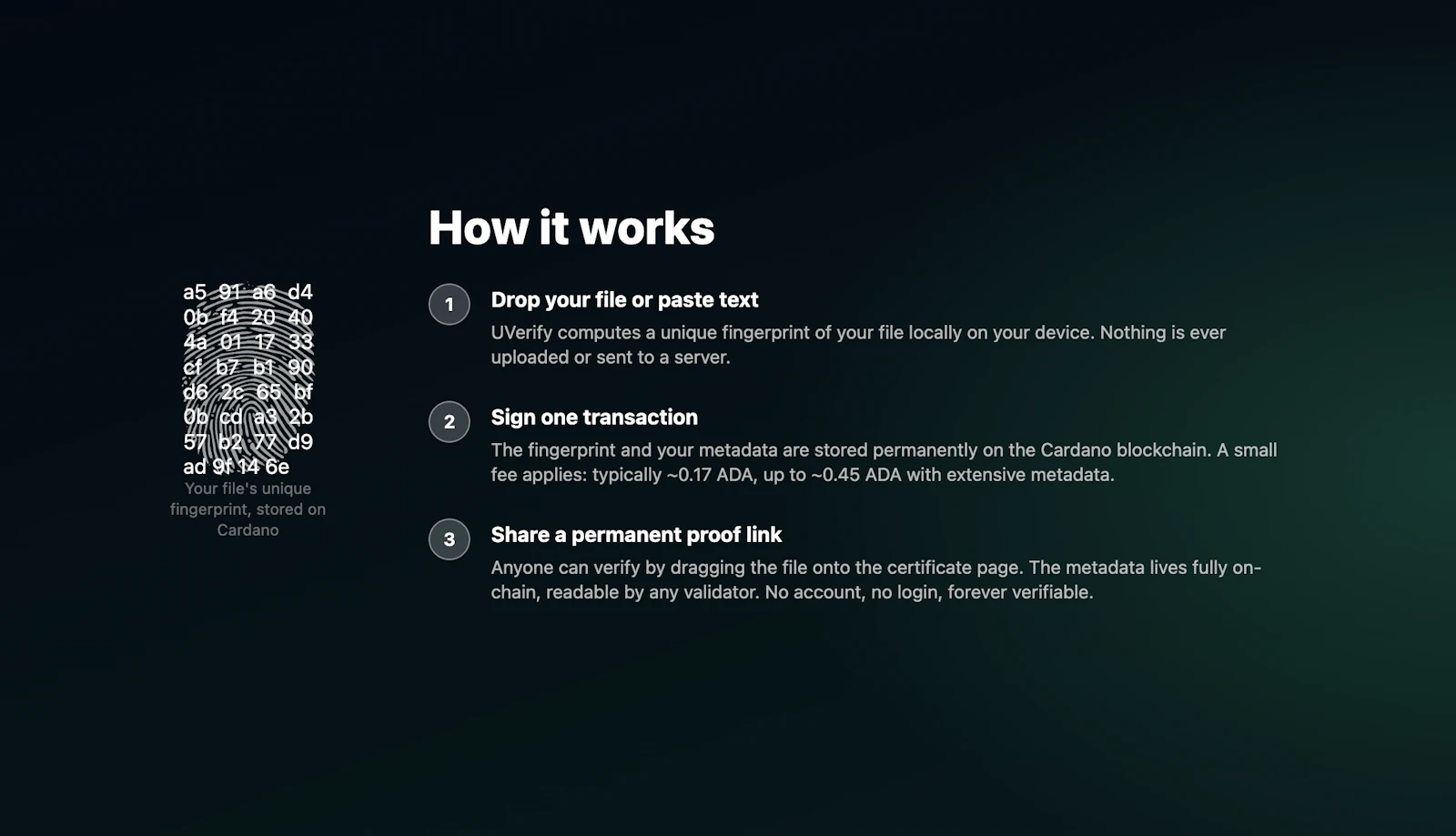 UVerify screenshot 3