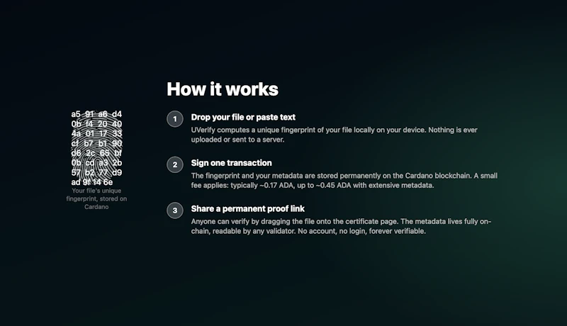 UVerify screenshot 3