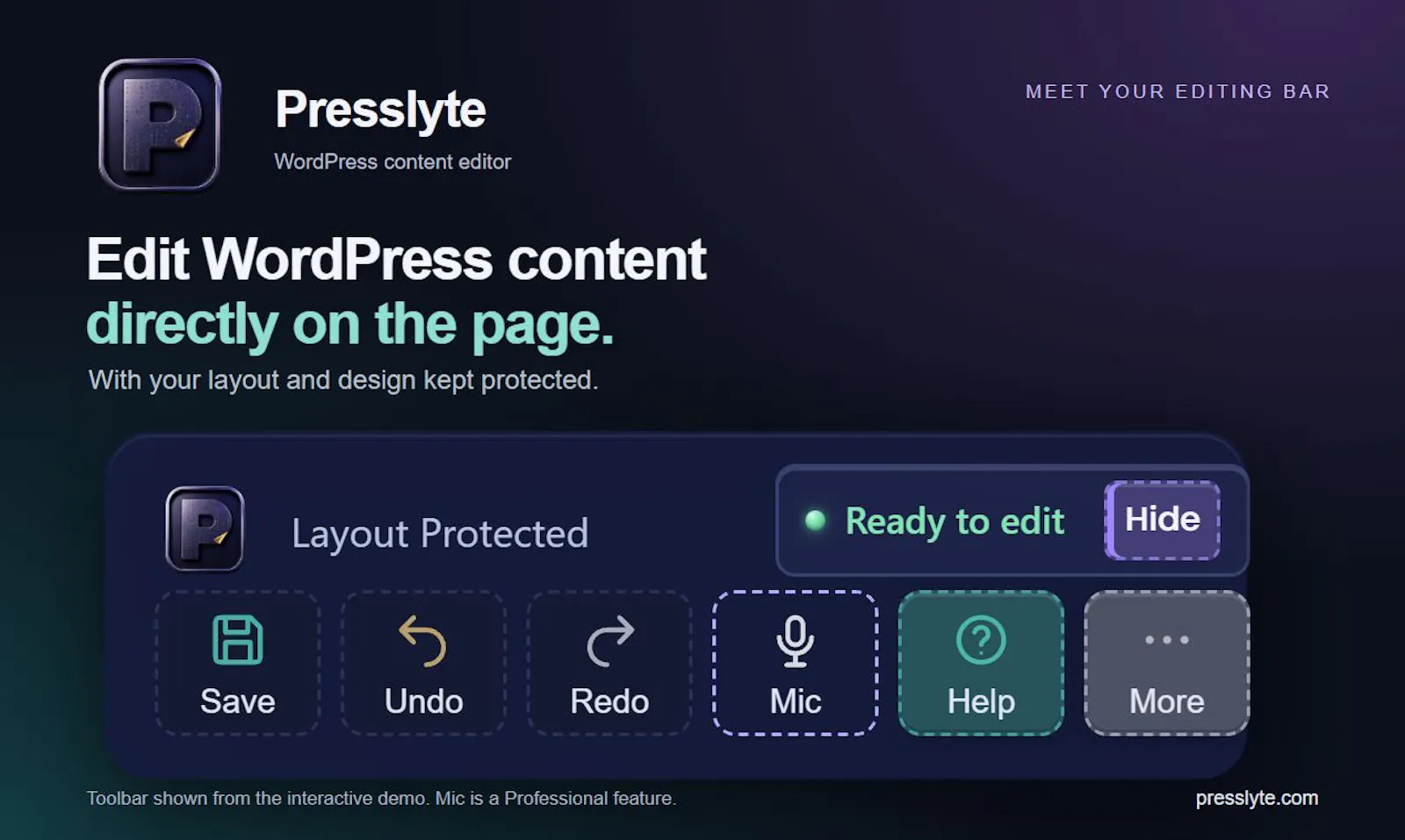 Presslyte screenshot 2