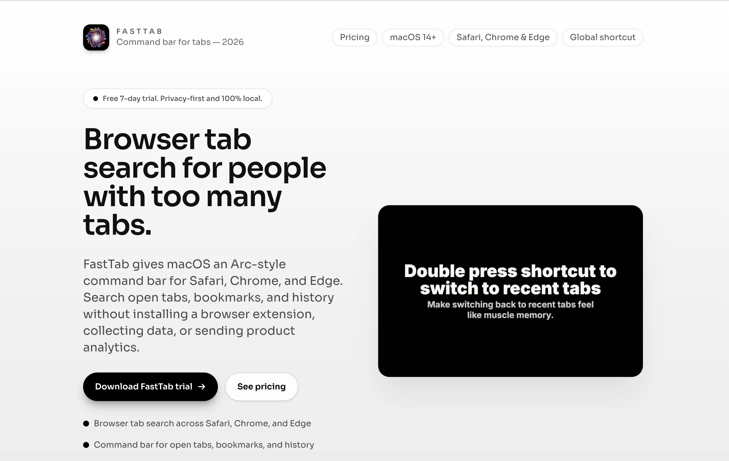 FastTab screenshot 1