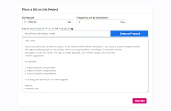 AI Proposal Generator for Freelancer gallery image