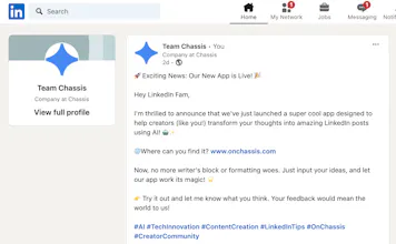 LinkedIn Post Assistant gallery image