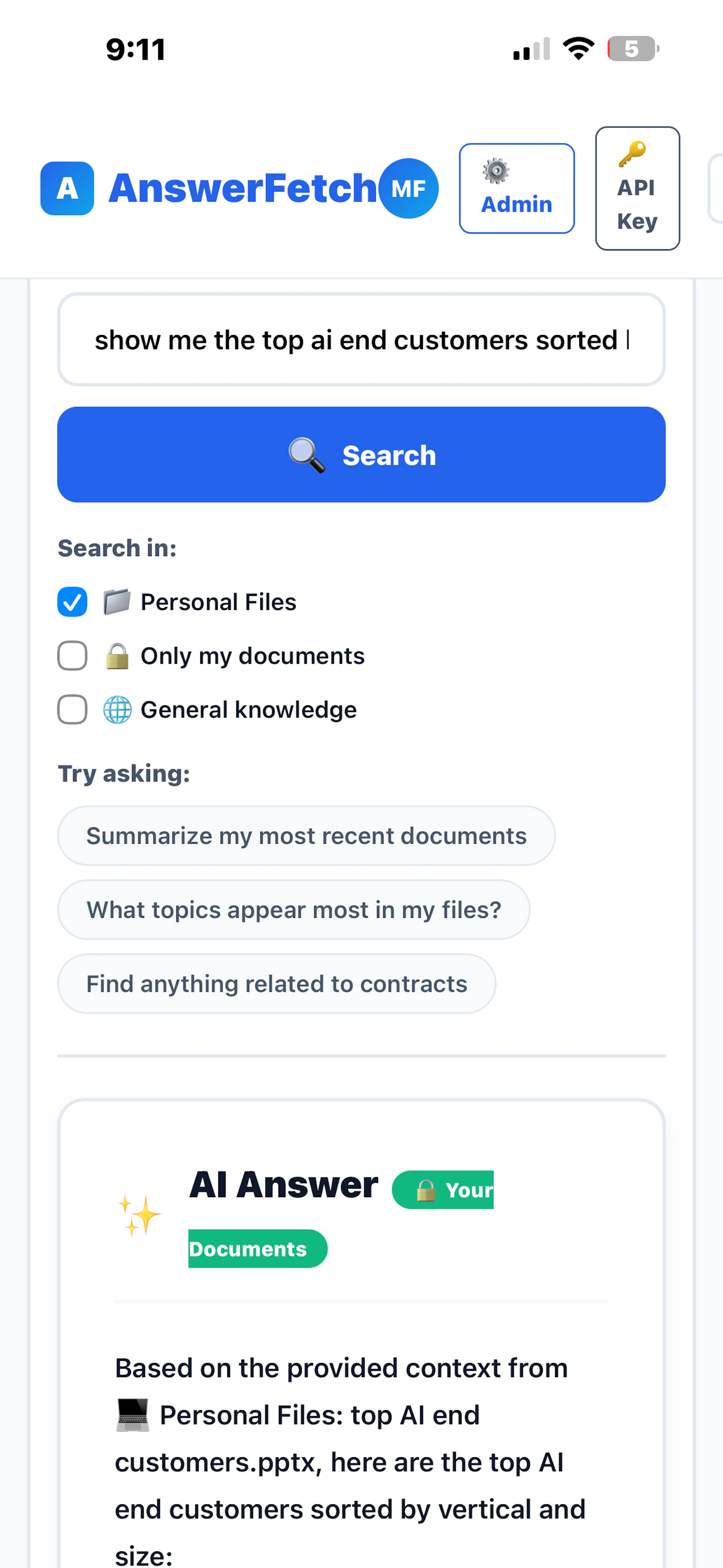 AnswerFetch screenshot 3