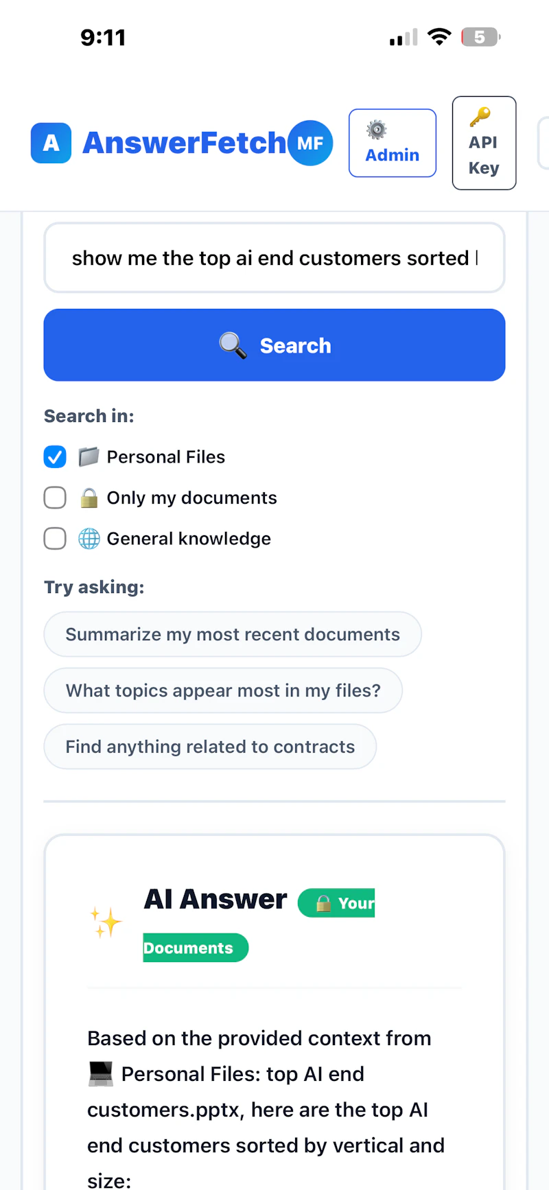 AnswerFetch screenshot 3