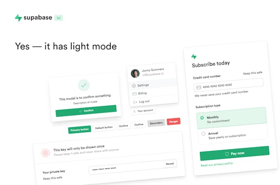 Supabase UI Gallery Image 3