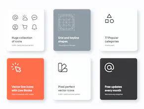 Myicons vโ1.21 Vector Line Icons Pack gallery image