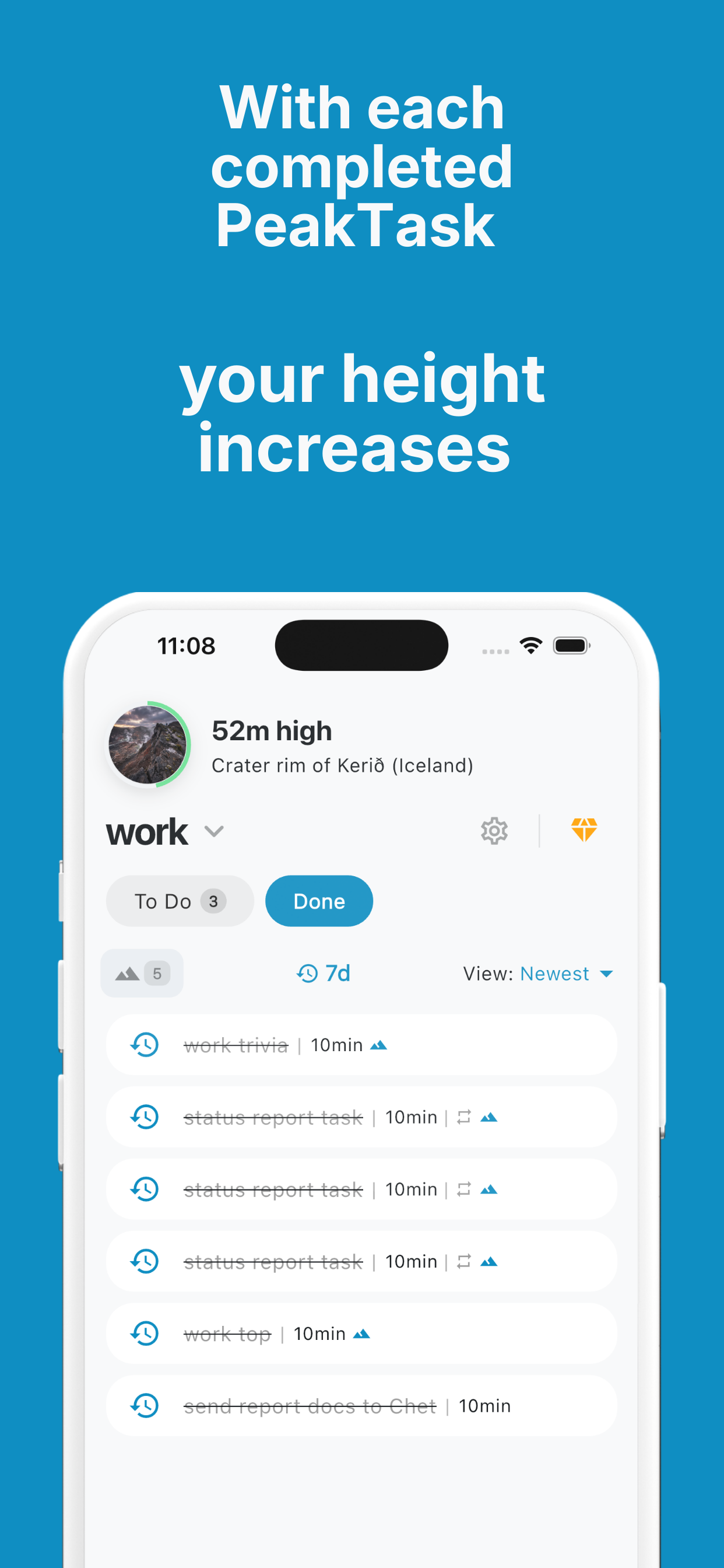 PeakTask - Screenshot 3 showing product features and functionality