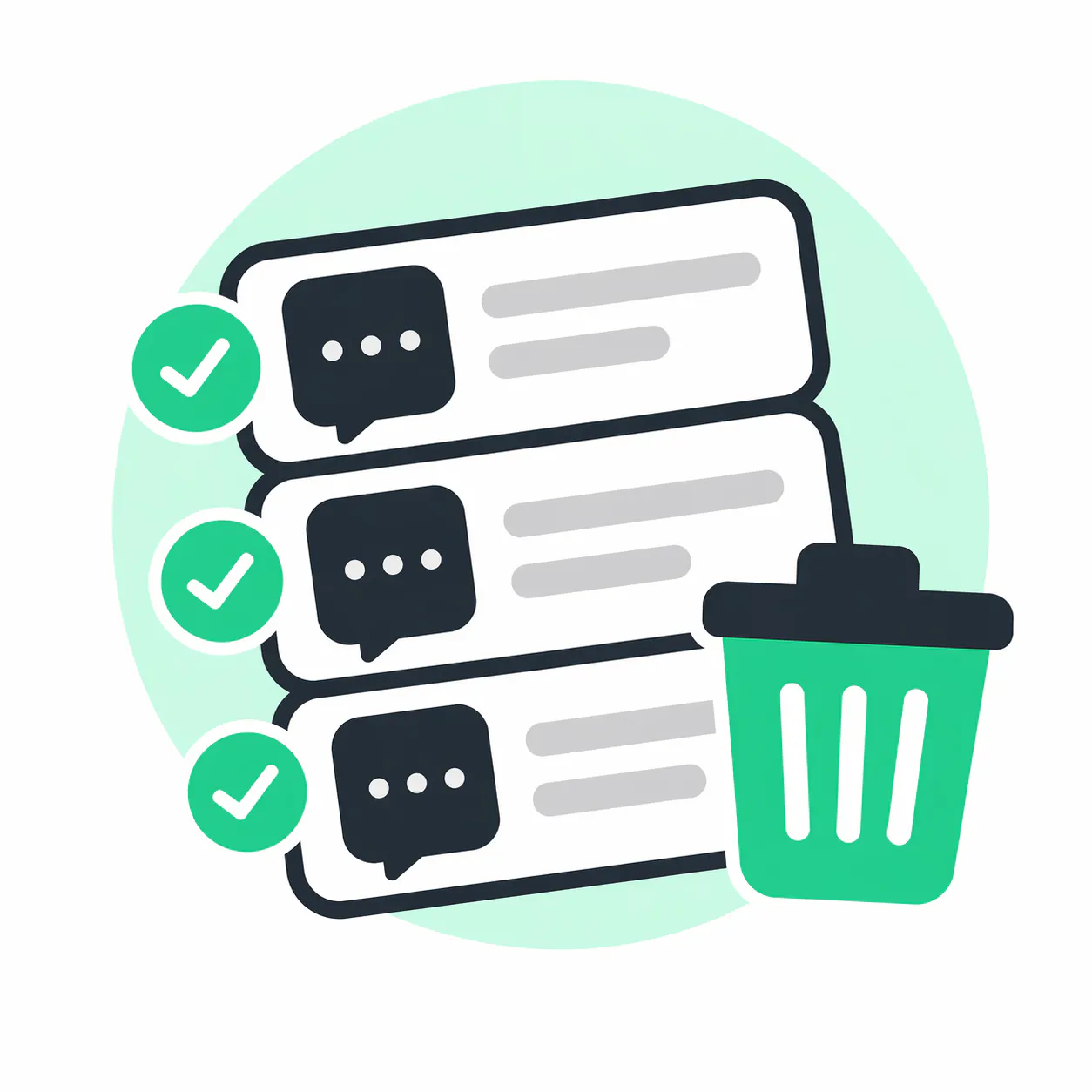 Banner del producto Blanq — Bulk Chat Cleaner for ChatGPT