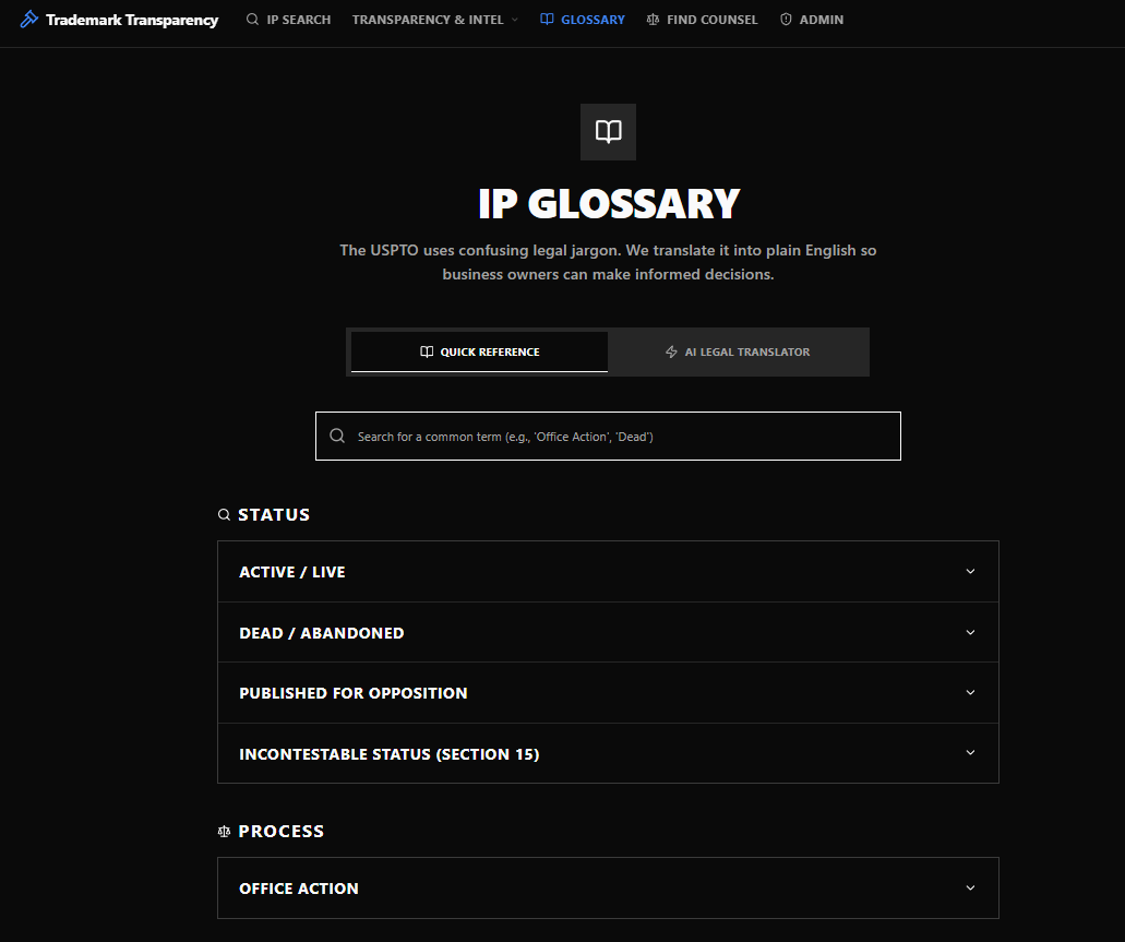 Trademark Transparency gallery image