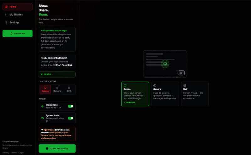 Shovie screenshot 2