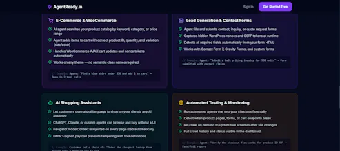 AgentReady — The AI-Web Bridge gallery image