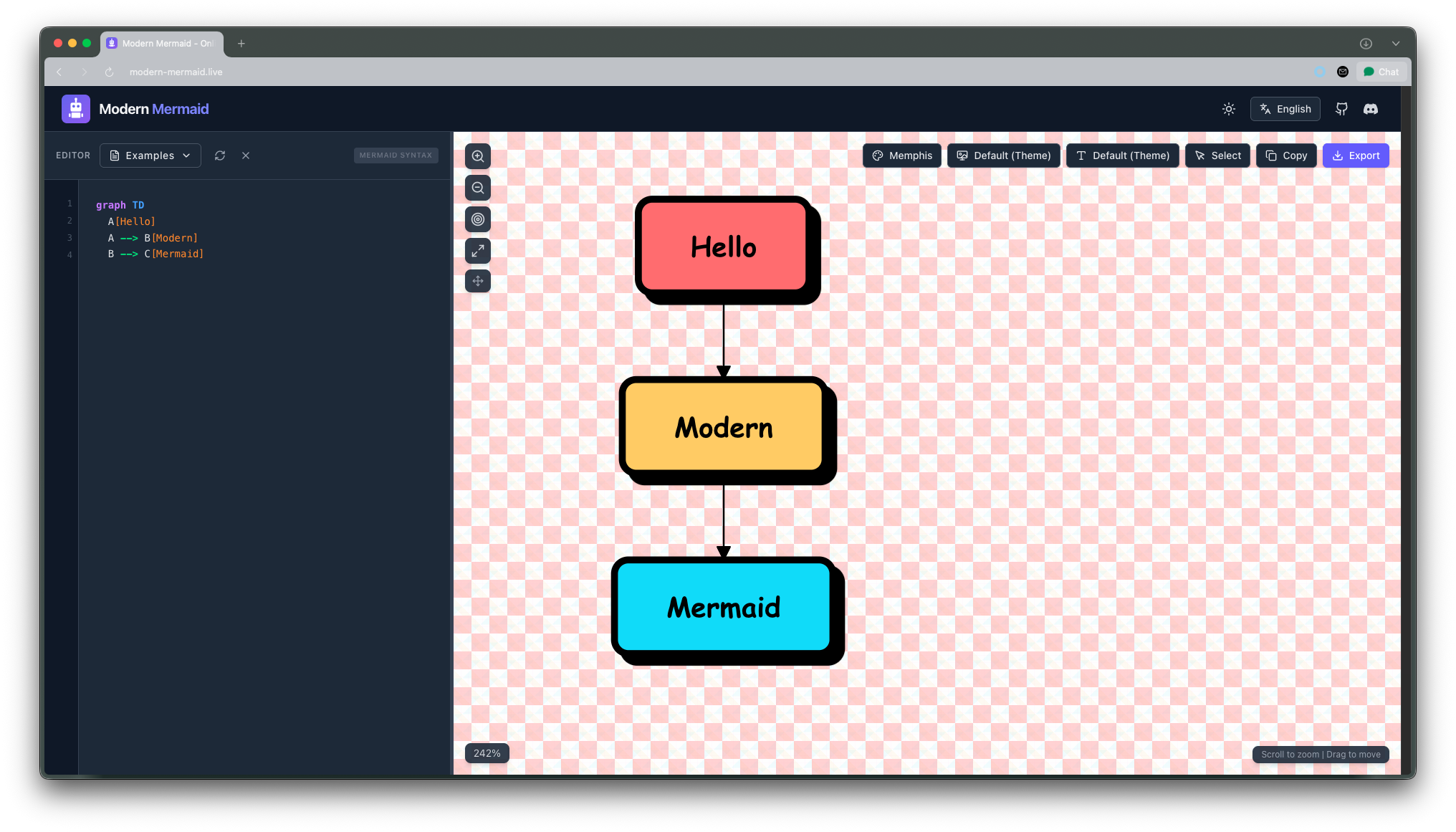 Modern Mermaid - Main product screenshot demonstrating key features and user interface
