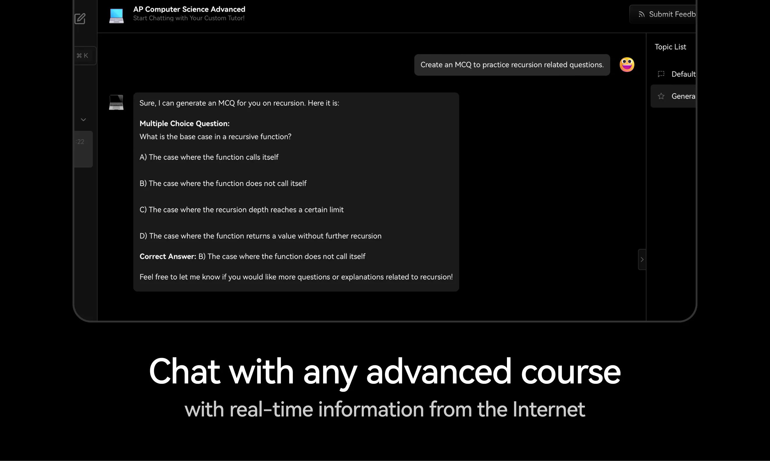 ProfessorAI screenshot