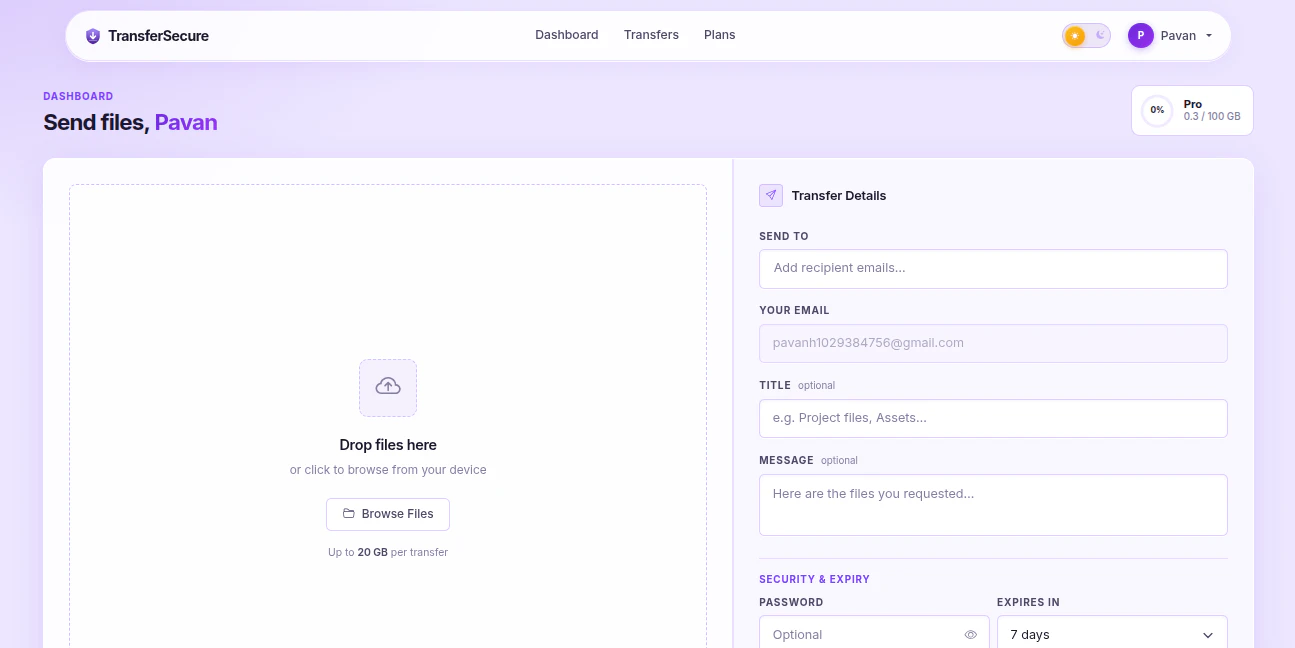 TransferSecure screenshot 5