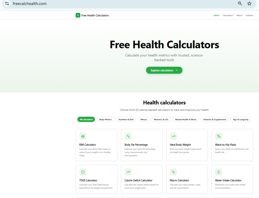 FreeCalcHealth gallery image
