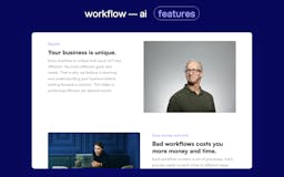 Workflow ― Framer Agency Template media 3