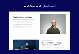 Workflow ― Framer Agency Template gallery image