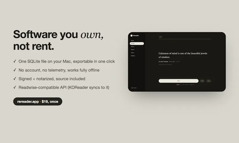 Rereader screenshot 5