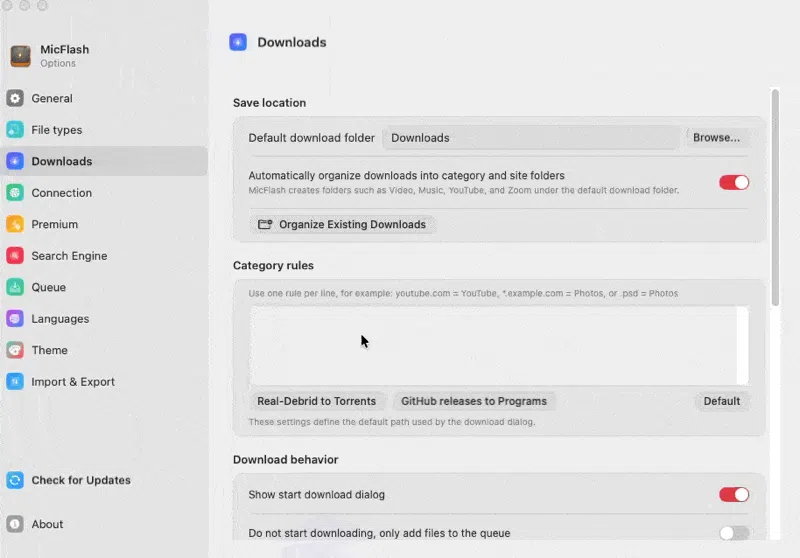 MicFlash Download Manager screenshot 7