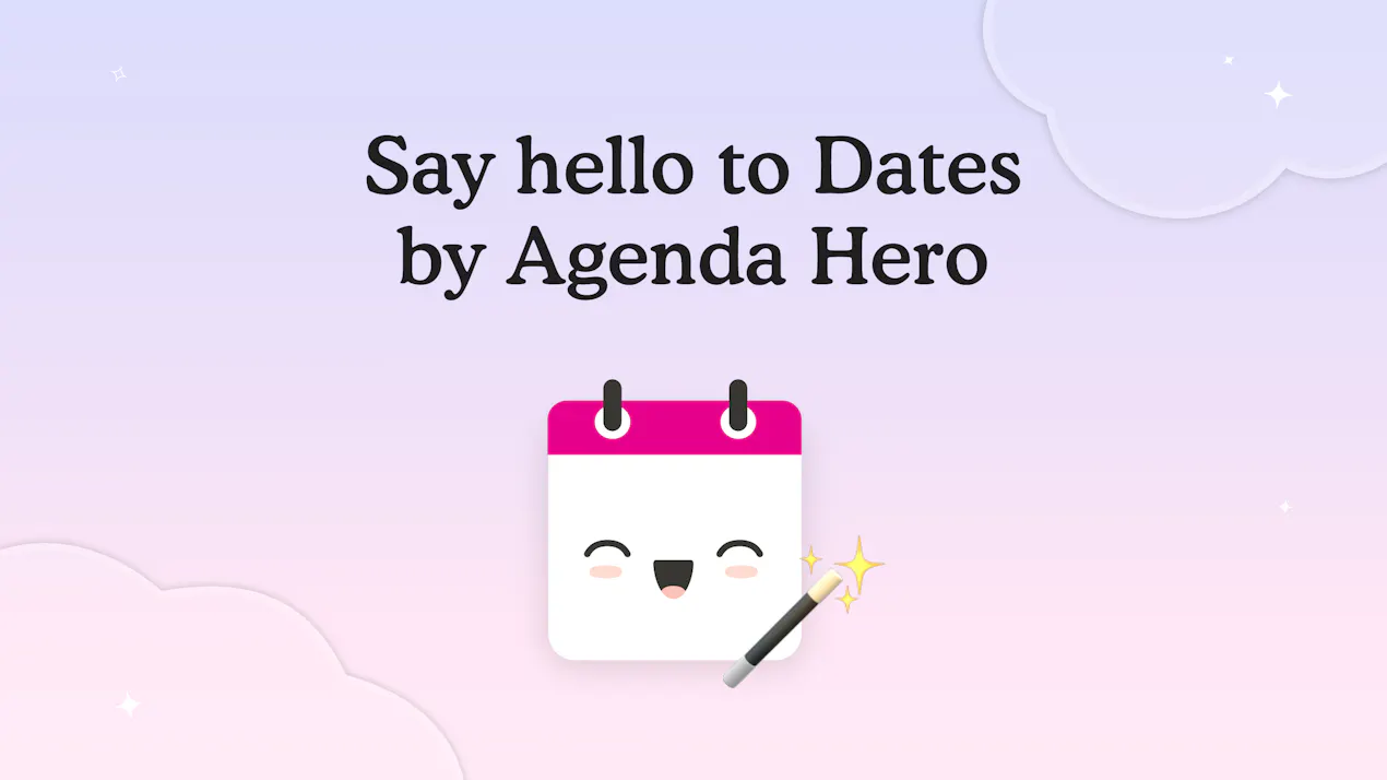 Dates by Agenda Hero product