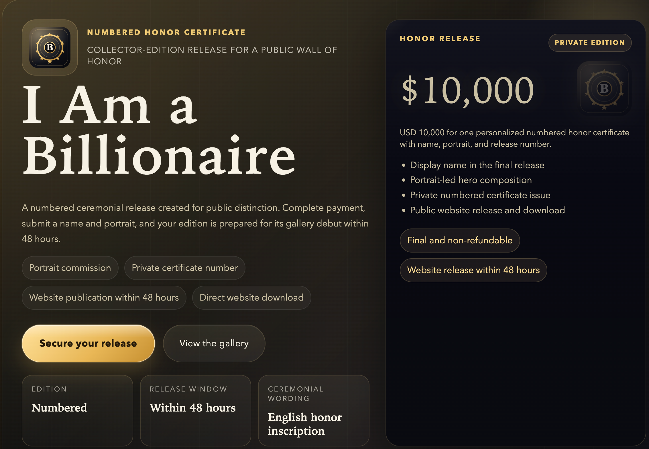 I Am a Billionaire gallery image