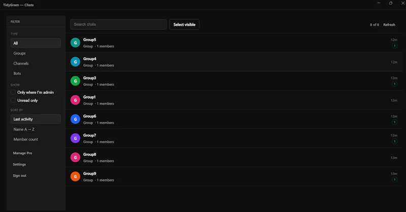 TidyGram screenshot 4