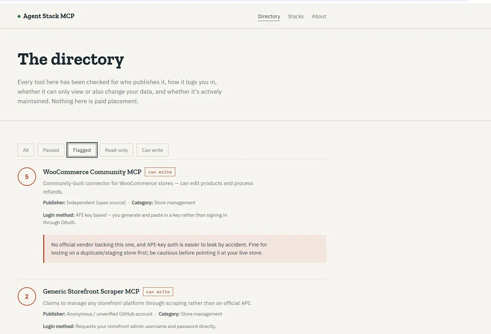 Agent Stack MCP screenshot 2