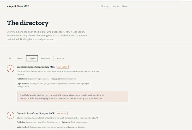 Agent Stack MCP screenshot 2