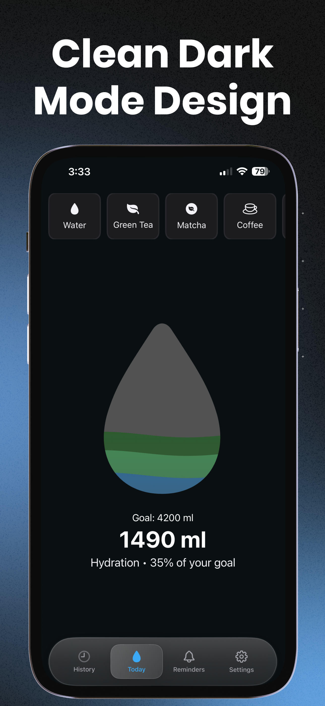 HydraZen: Water Track Reminder - Screenshot 4 showing product features and functionality