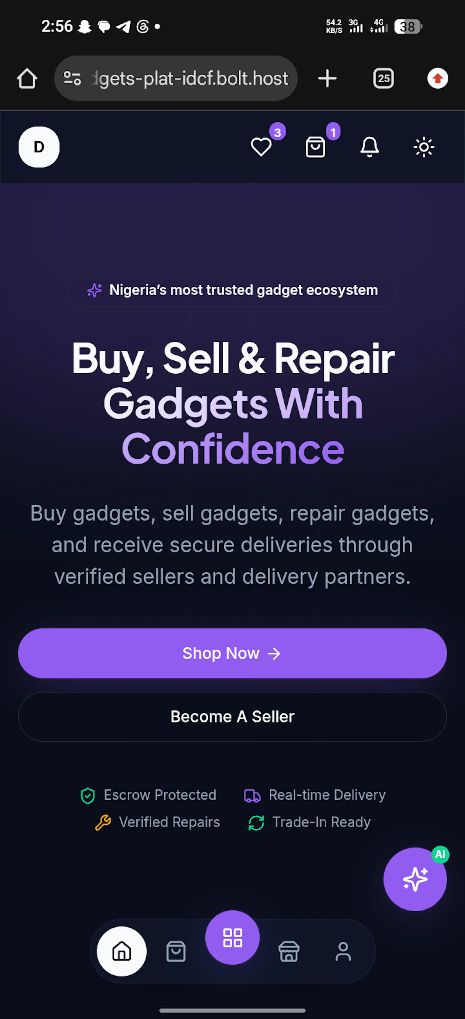 Davelex Gadgets — Buy. Sell . Deliver. screenshot 1