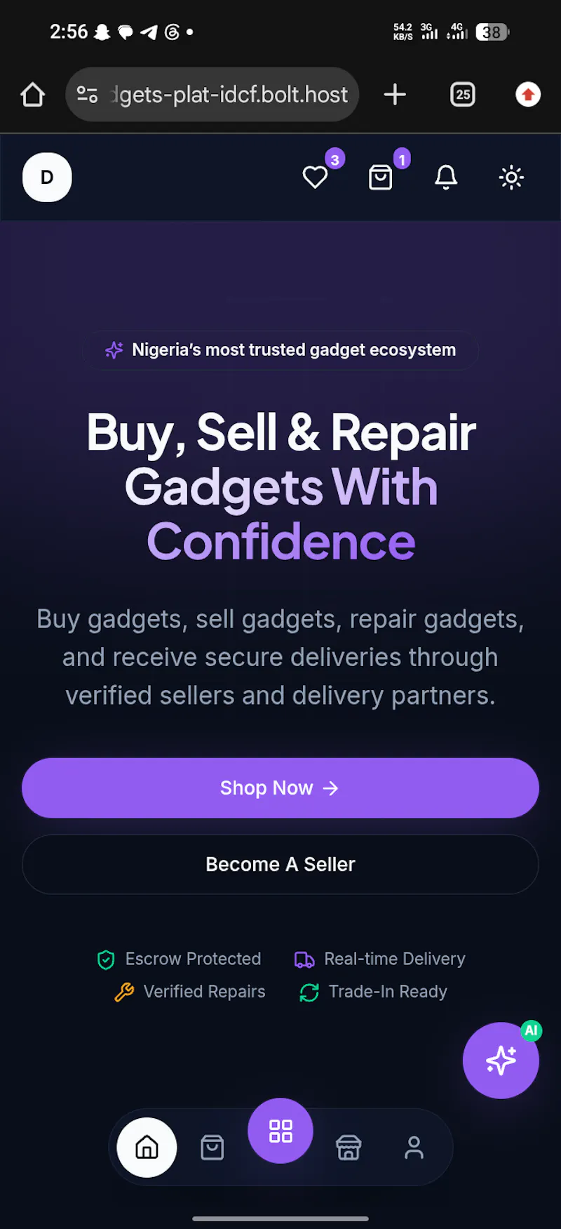 Davelex Gadgets — Buy. Sell . Deliver. screenshot 1