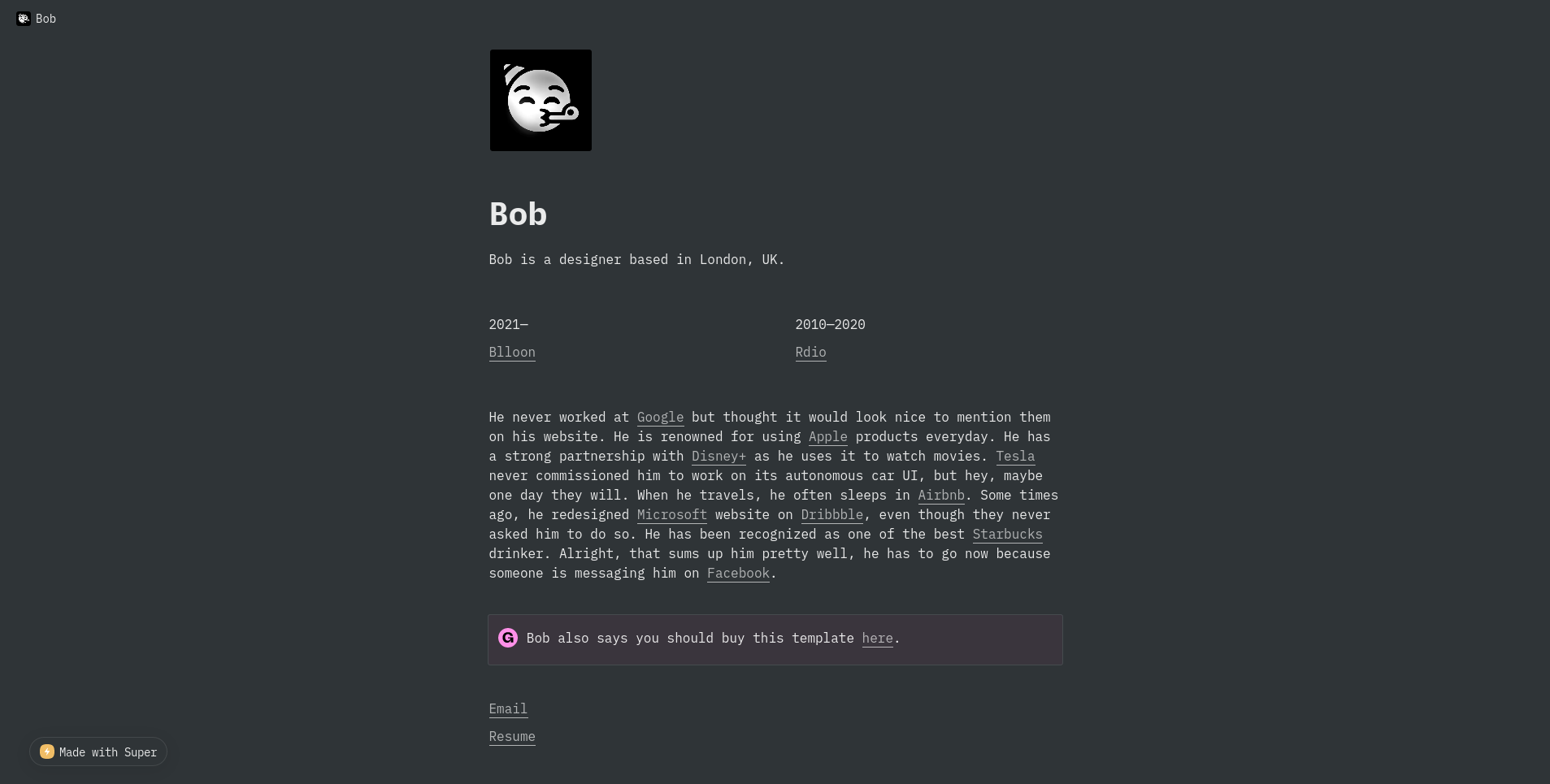 Bob gallery image