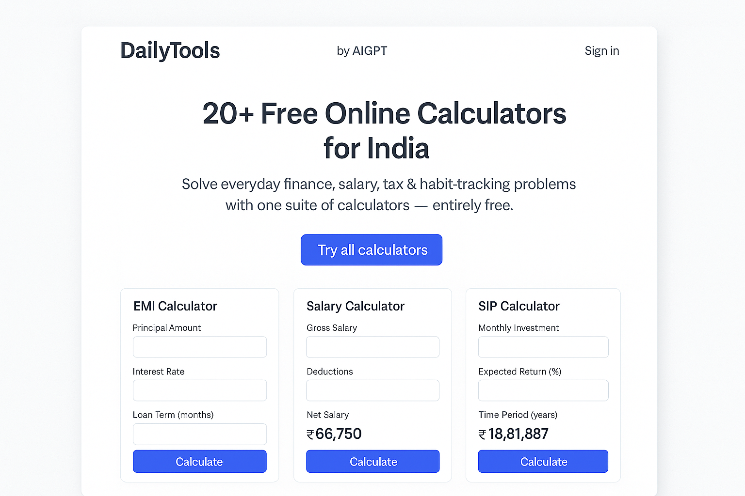 DailyTools by AIGPT  gallery image