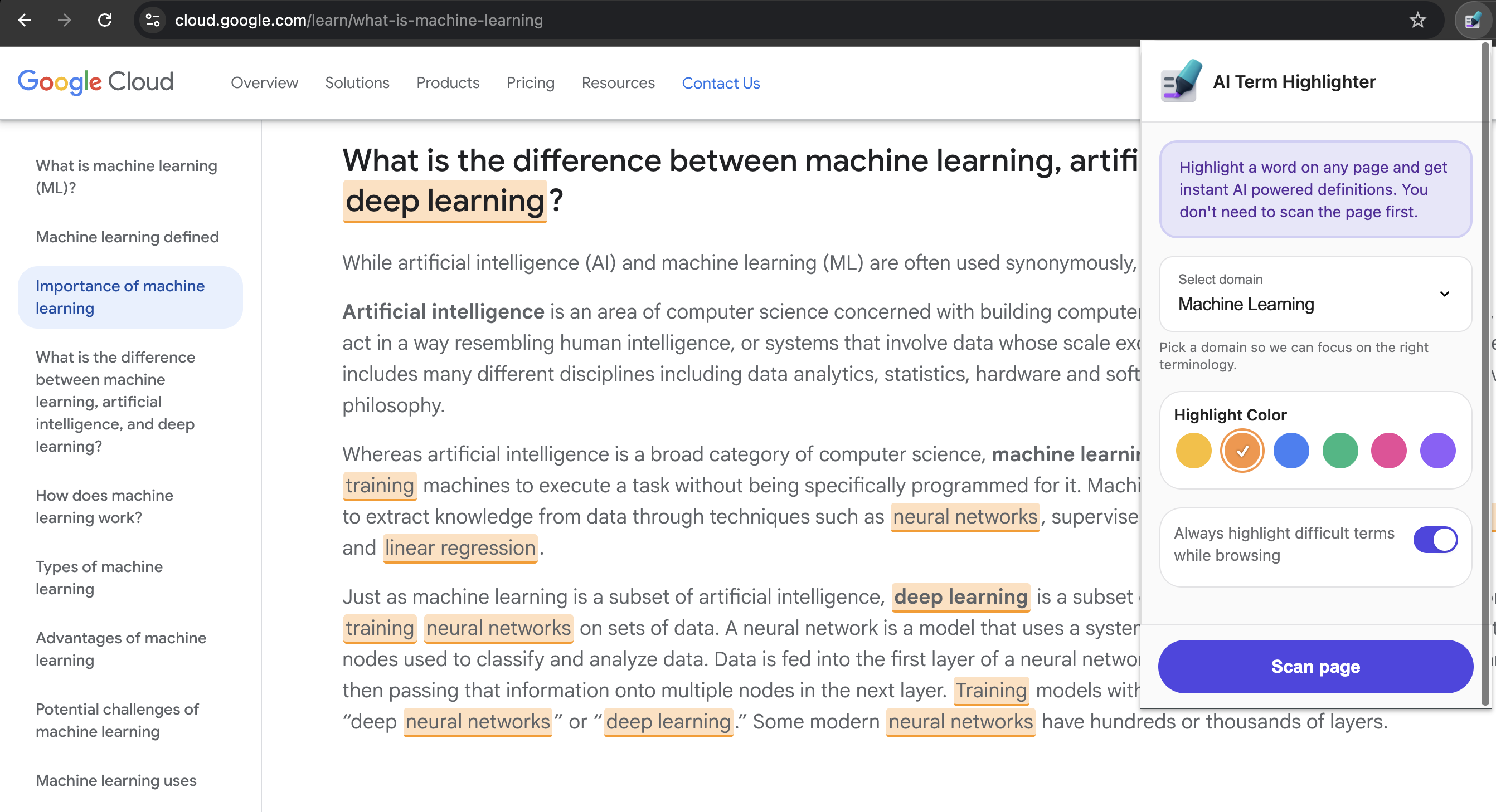 Mídia 3 de Marcador de termo ai - Simplifique sua web com insights de termo a IA