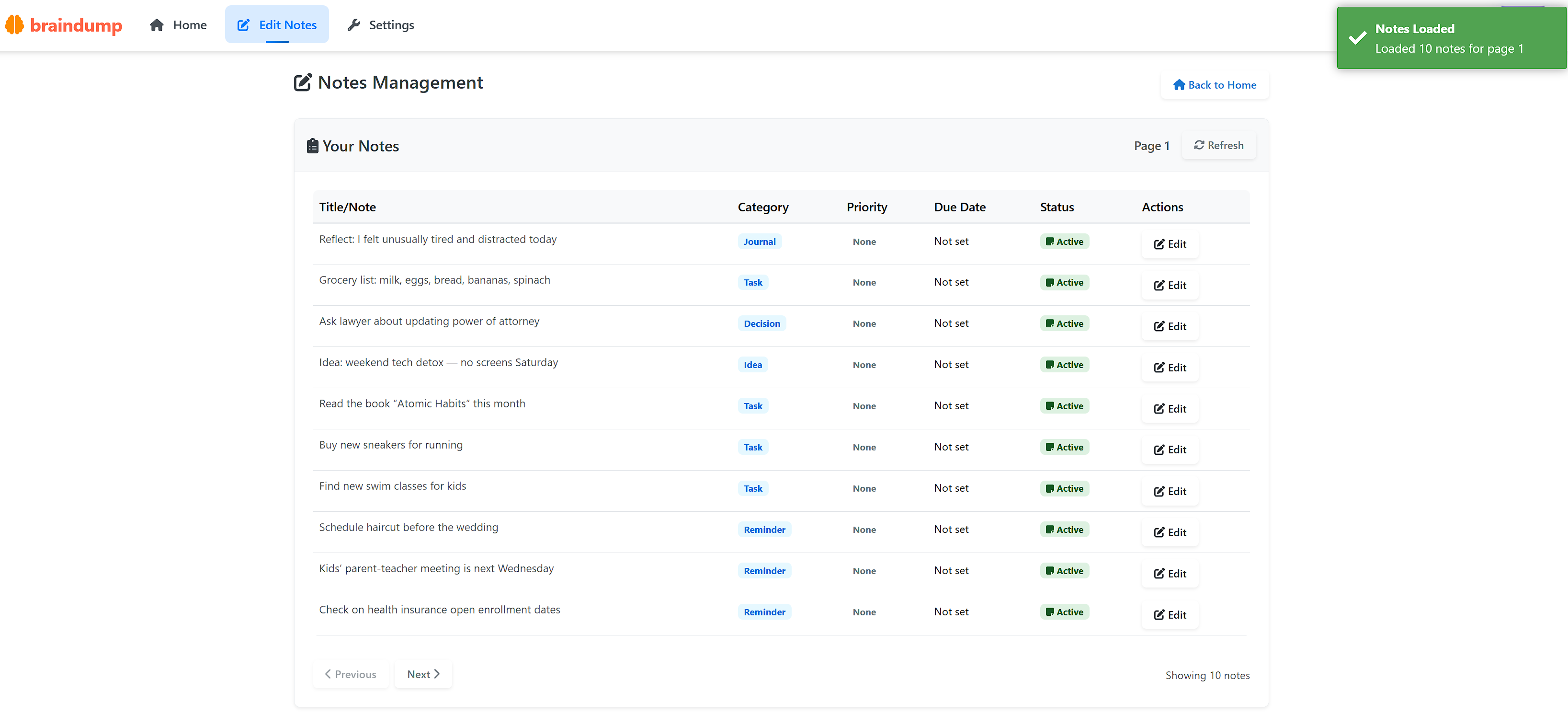 braindump gallery image