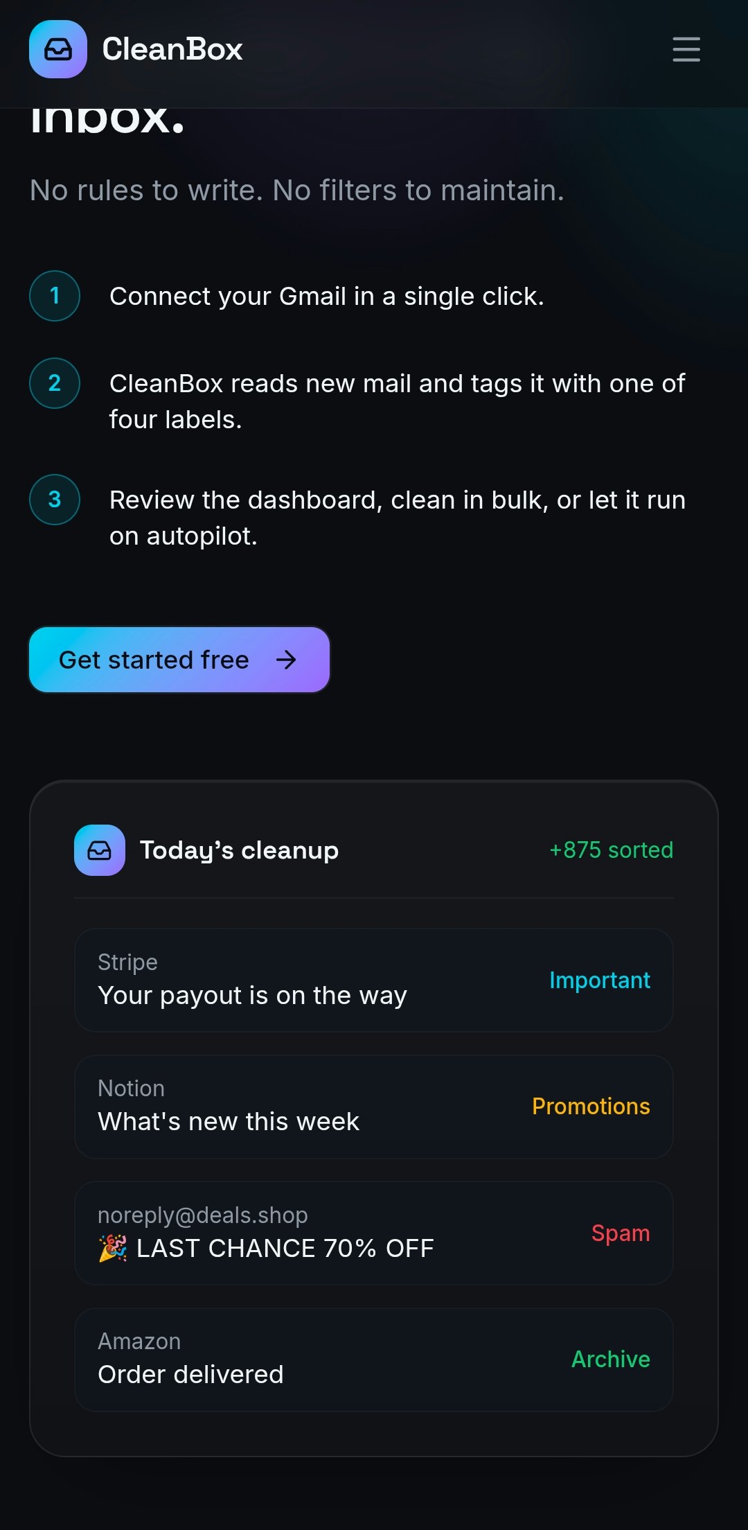 CleanBox gallery image