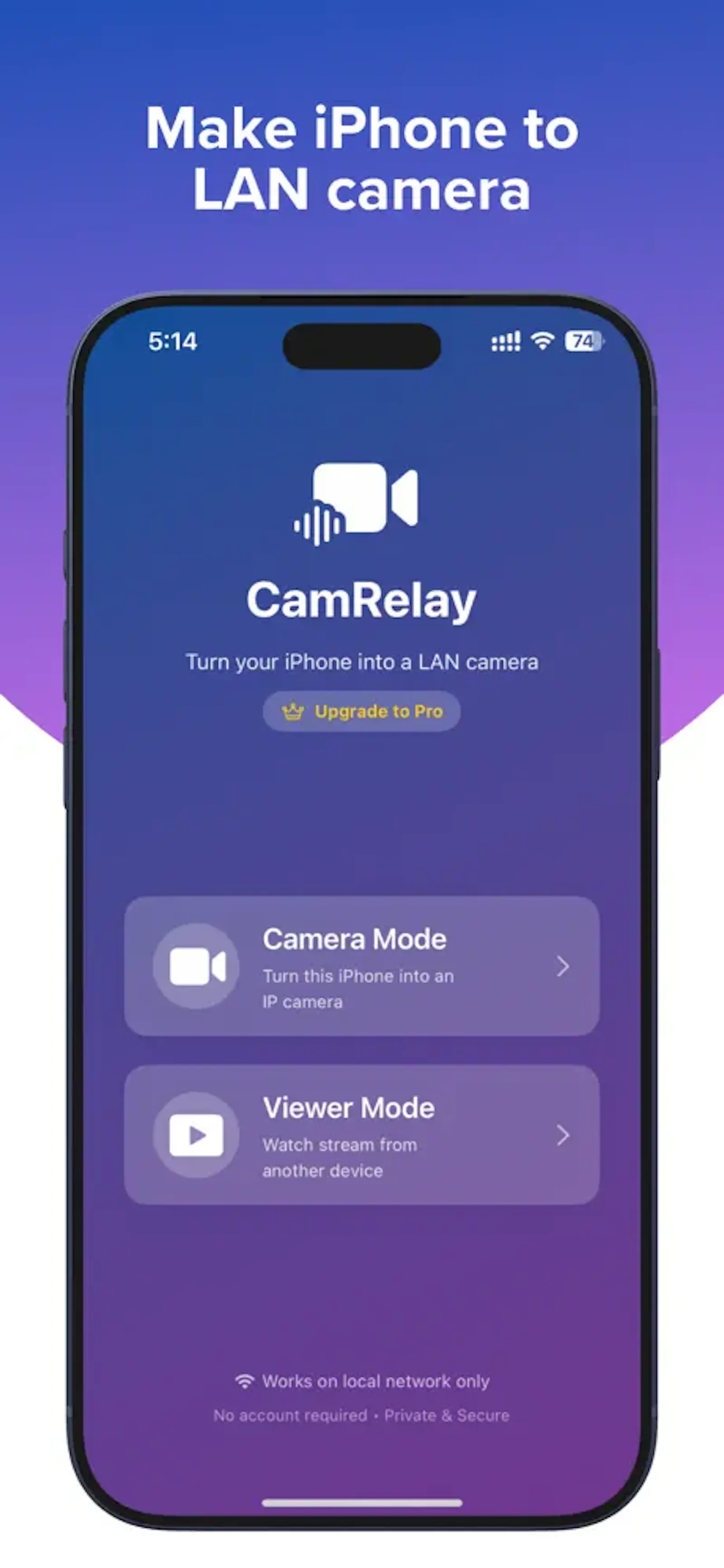 CamRelay screenshot 1