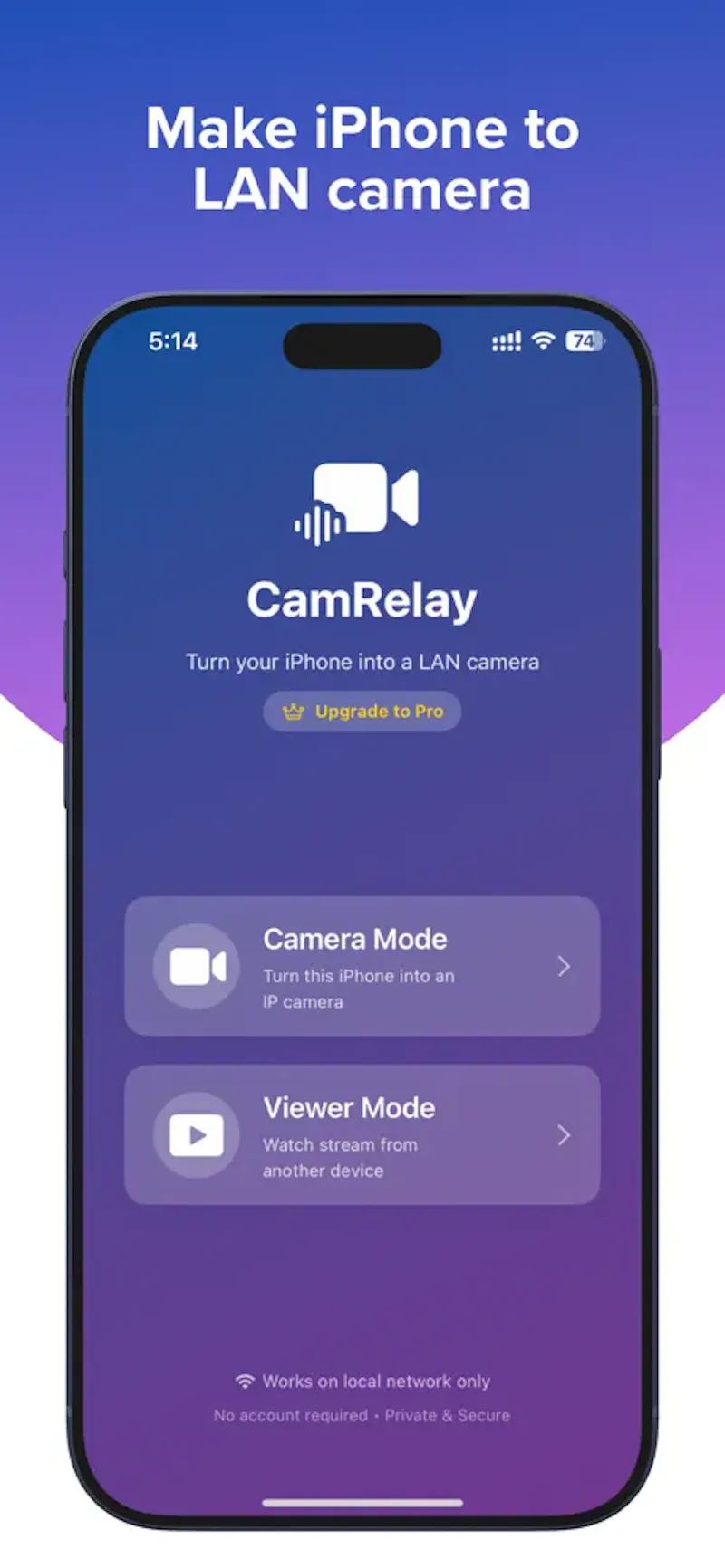 CamRelay screenshot 1