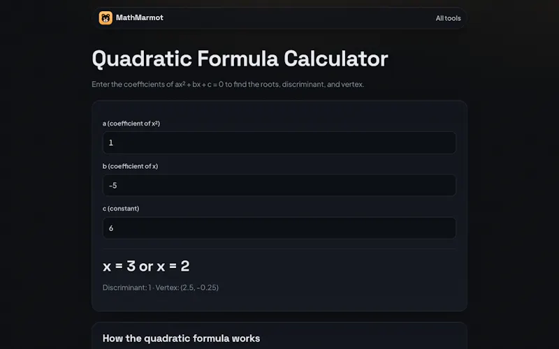 MathMarmot screenshot 3