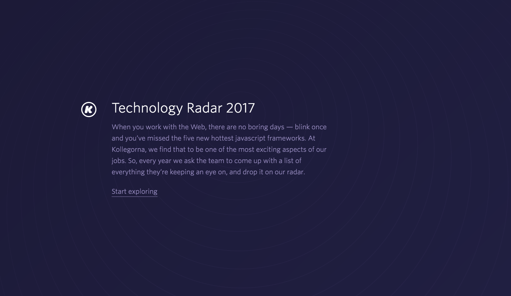 Tech Radar 2017 gallery image