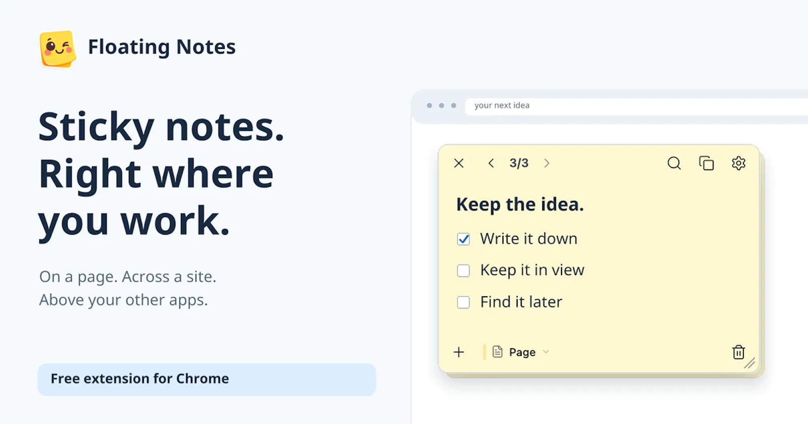 Floating Notes 2.0 screenshot 1