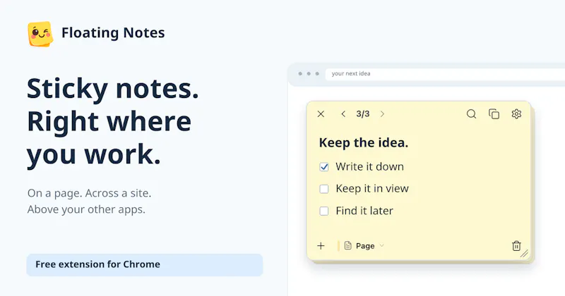 Floating Notes 2.0 screenshot 1