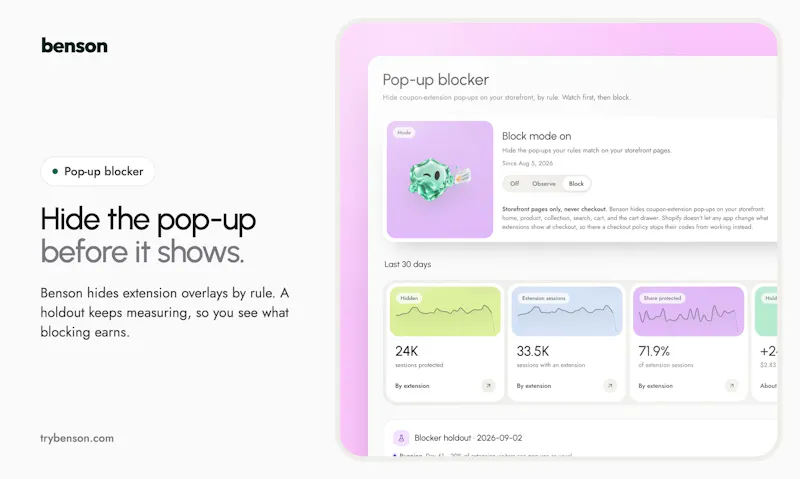Benson - Block Discount Extensions screenshot 6