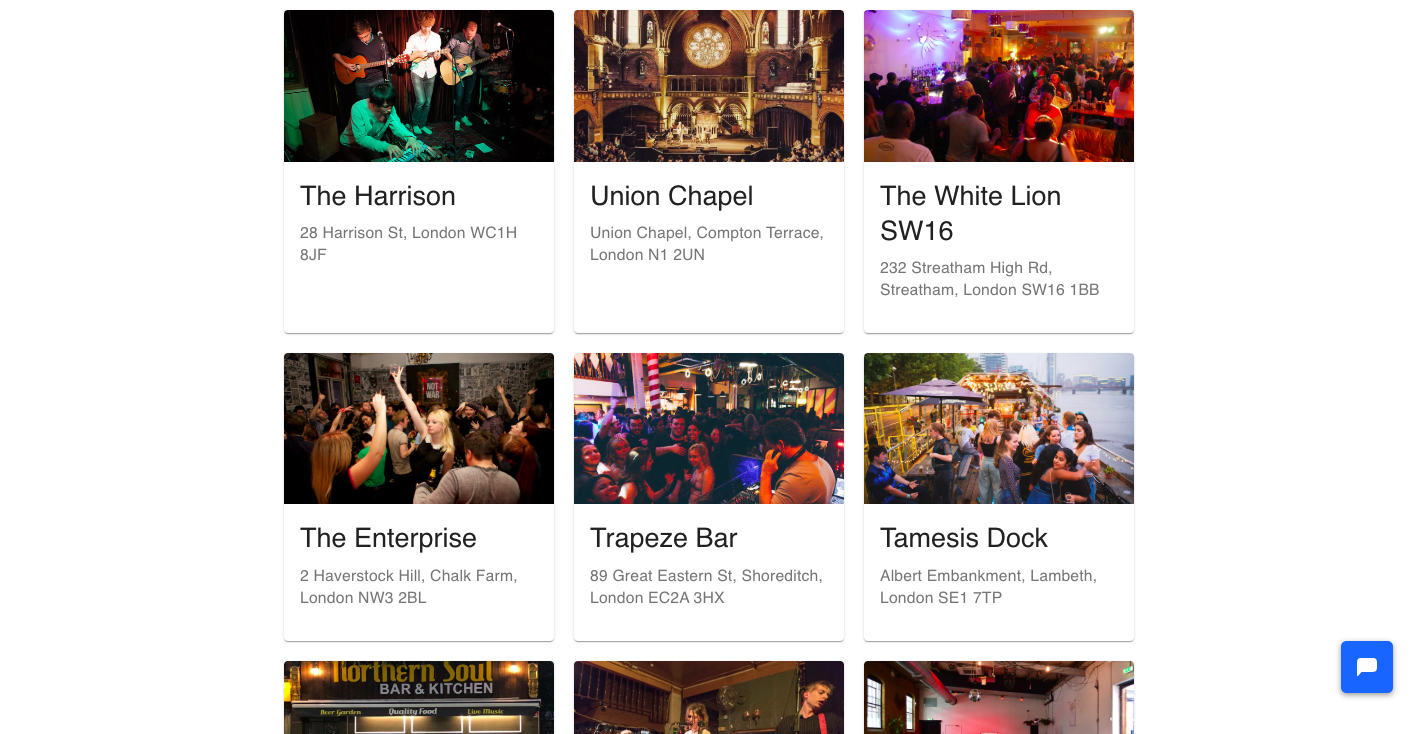 Venues for Gigs gallery image