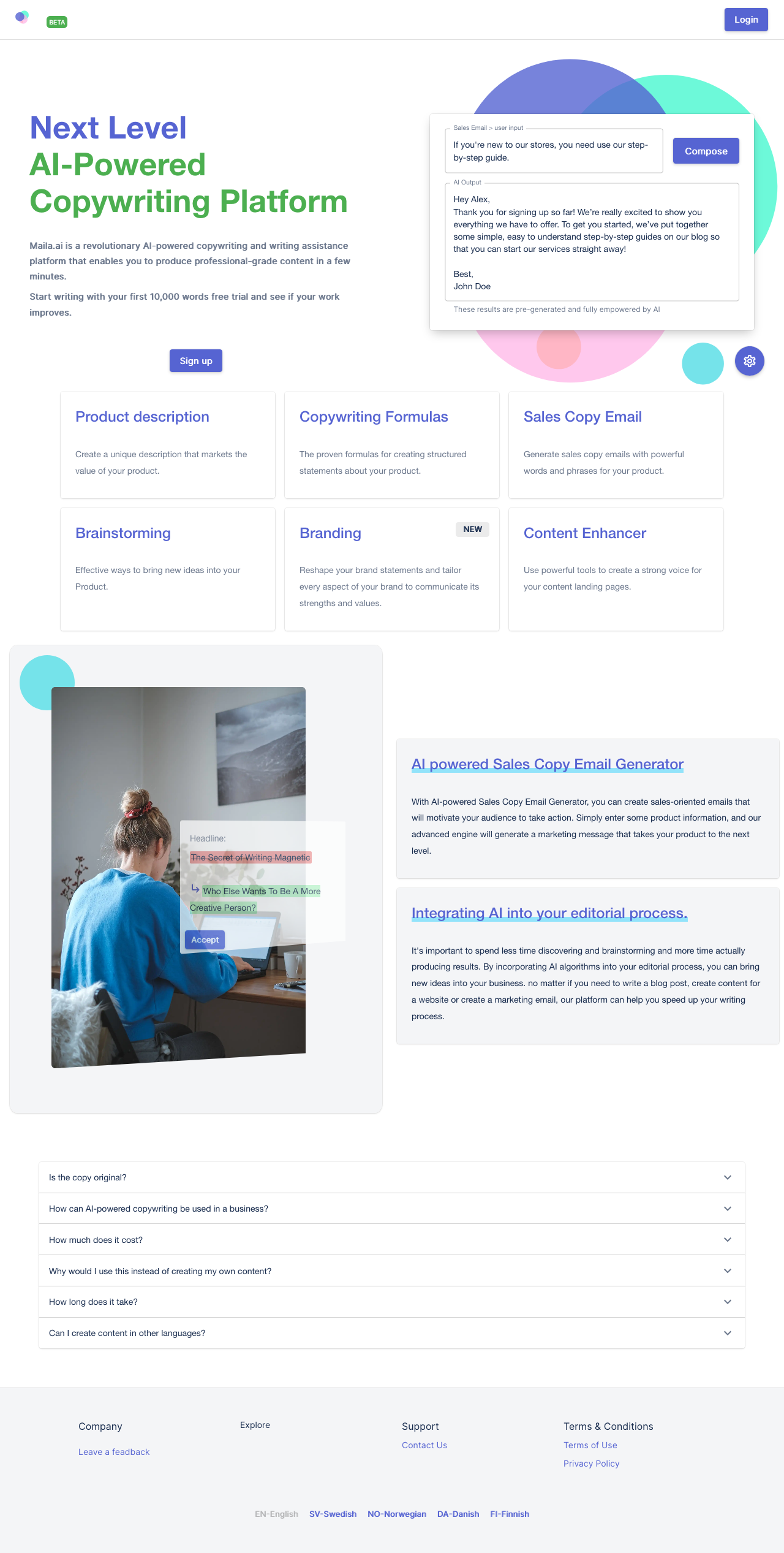 AI-Powered Copywriting Platform gallery image